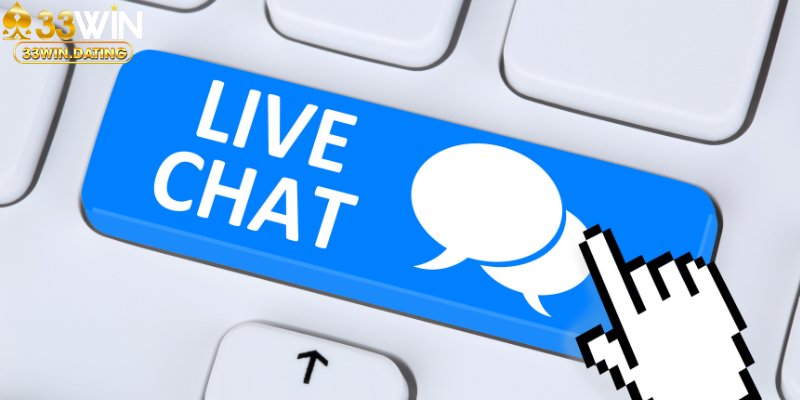 Hướng dẫn liên hệ 33Win qua livechat.