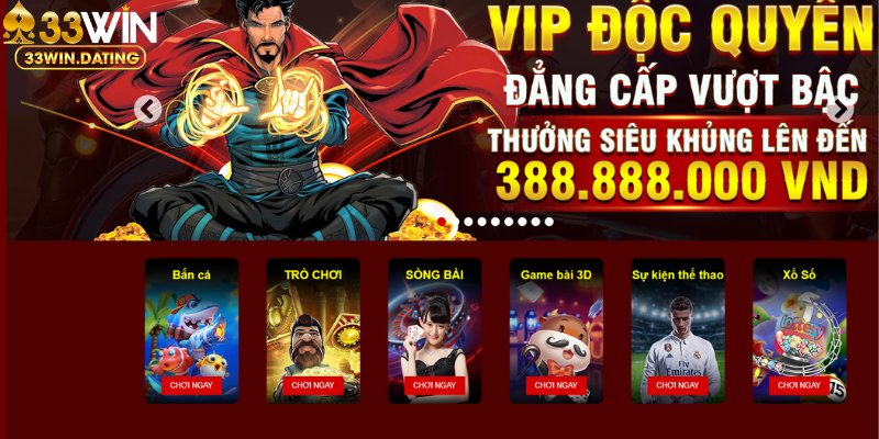 Sân chơi 33Win tự hào có ứng dụng di động hiện đại